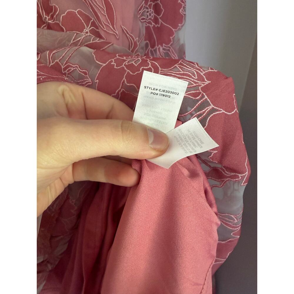 Lulus Certainly Stylish Mauve Pink Burnout Floral Two-Piece Midi Dress - Picture 13 of 16